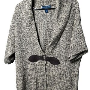 Karen Scott Gray Knit Cardigan